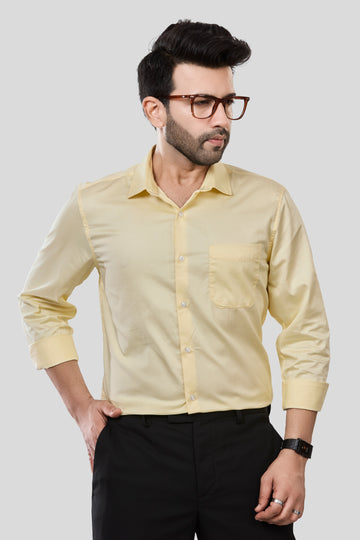 Jonesburg Men's Solid Slim Fit Formal Shirt