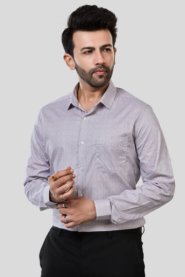 Jonesburg Men's Printed Slim Fit Formal Shirt