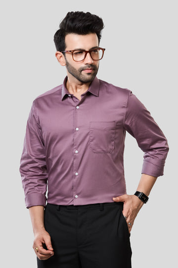 Jonesburg Men's Solid Slim Fit Formal Shirt