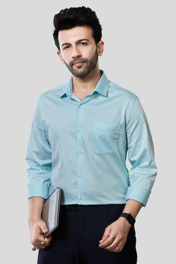 Jonesburg Men's Solid Slim Fit Formal Shirt