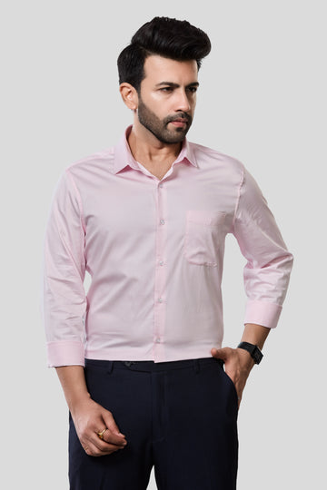 Jonesburg Men's Solid Slim Fit Formal Shirt