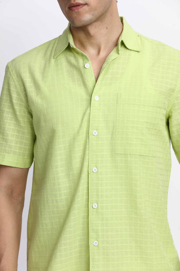 PASTEL GREEN RELAXED BOXY SHIRT