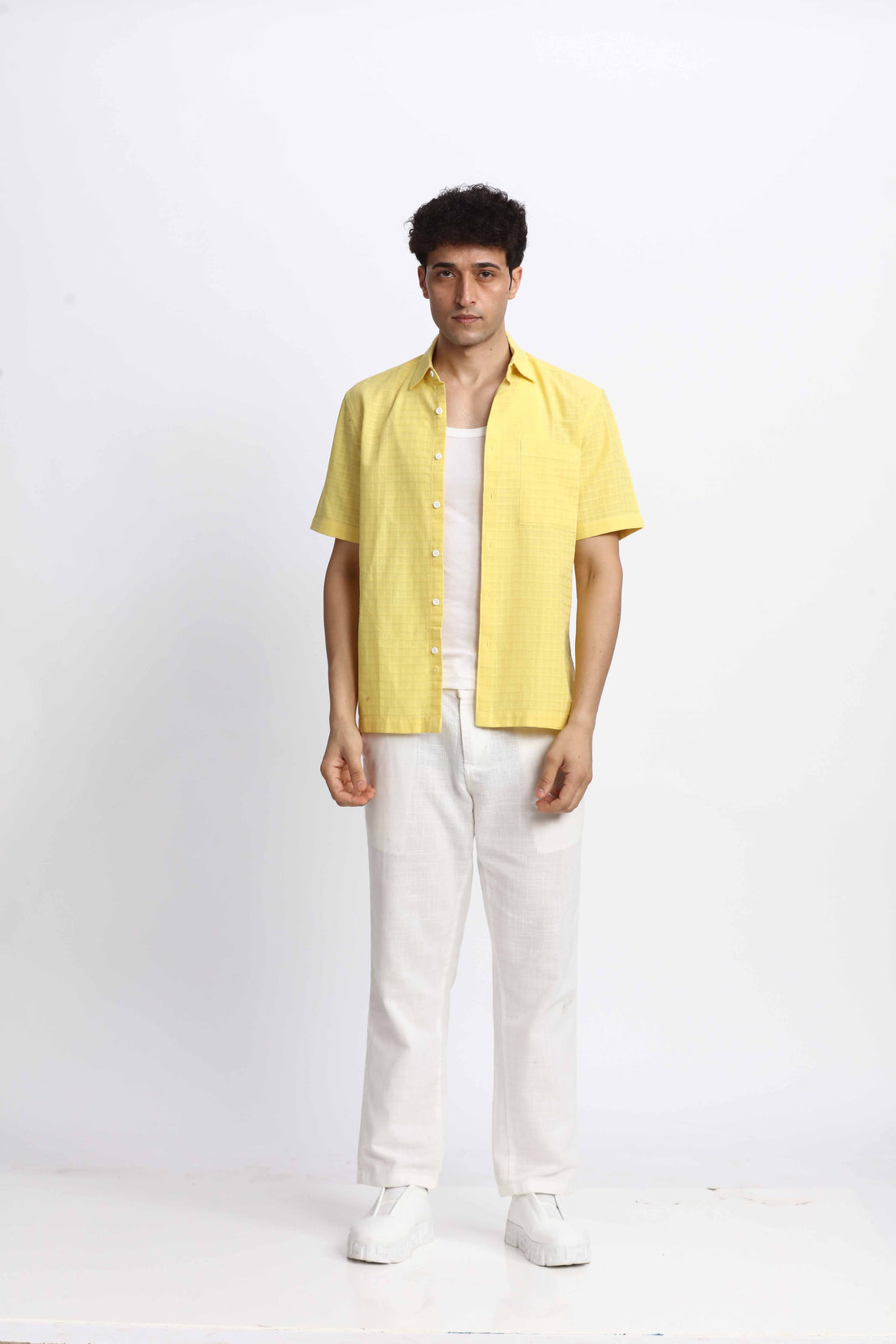 YELLOW RELAXED BOXY SHIRT