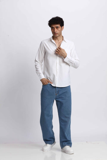 WHITE OXFORD REGULAR FIT SHIRT