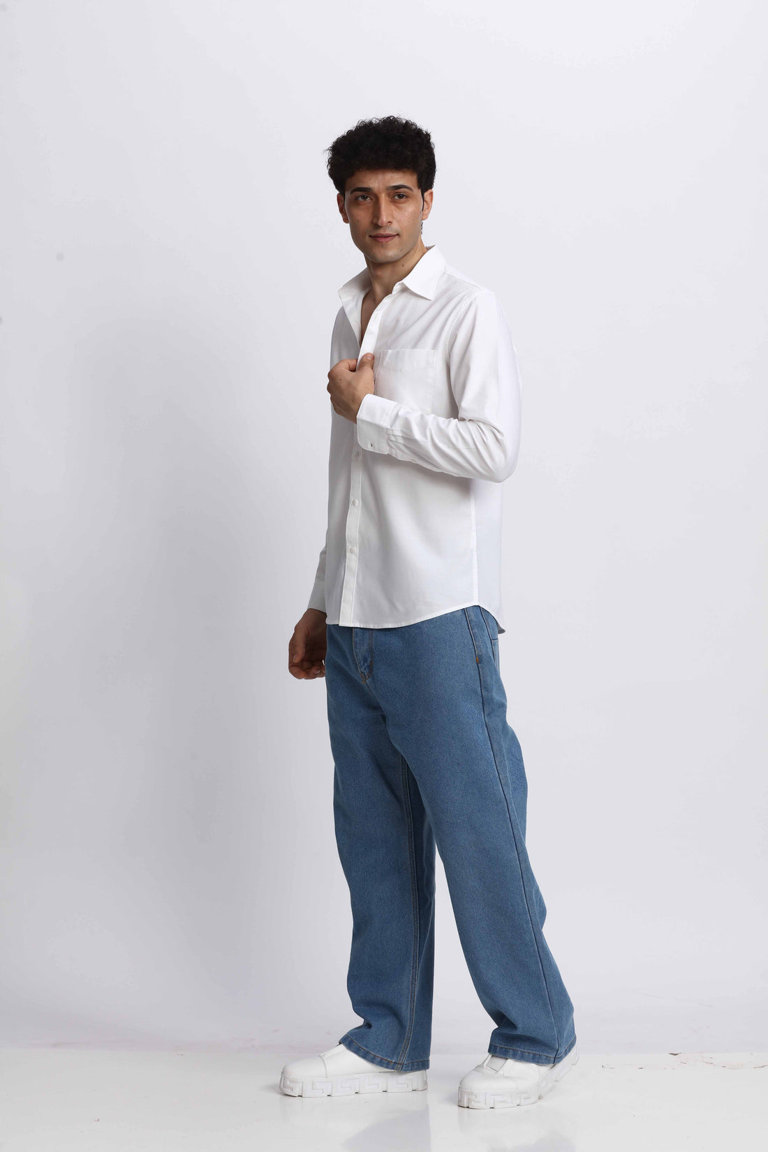 WHITE OXFORD REGULAR FIT SHIRT