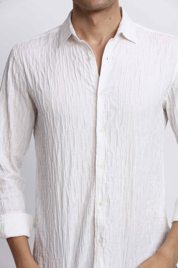 CRINKLE SLIM FIT SHIRT