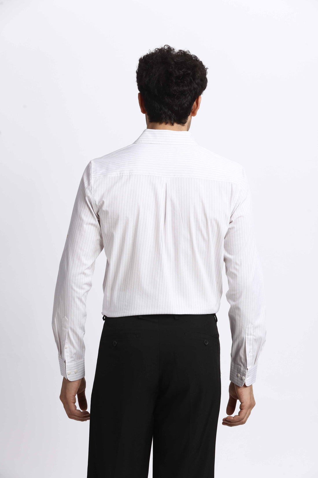 WHITE STRIPE SLIM FIT SHIRT (Copy)