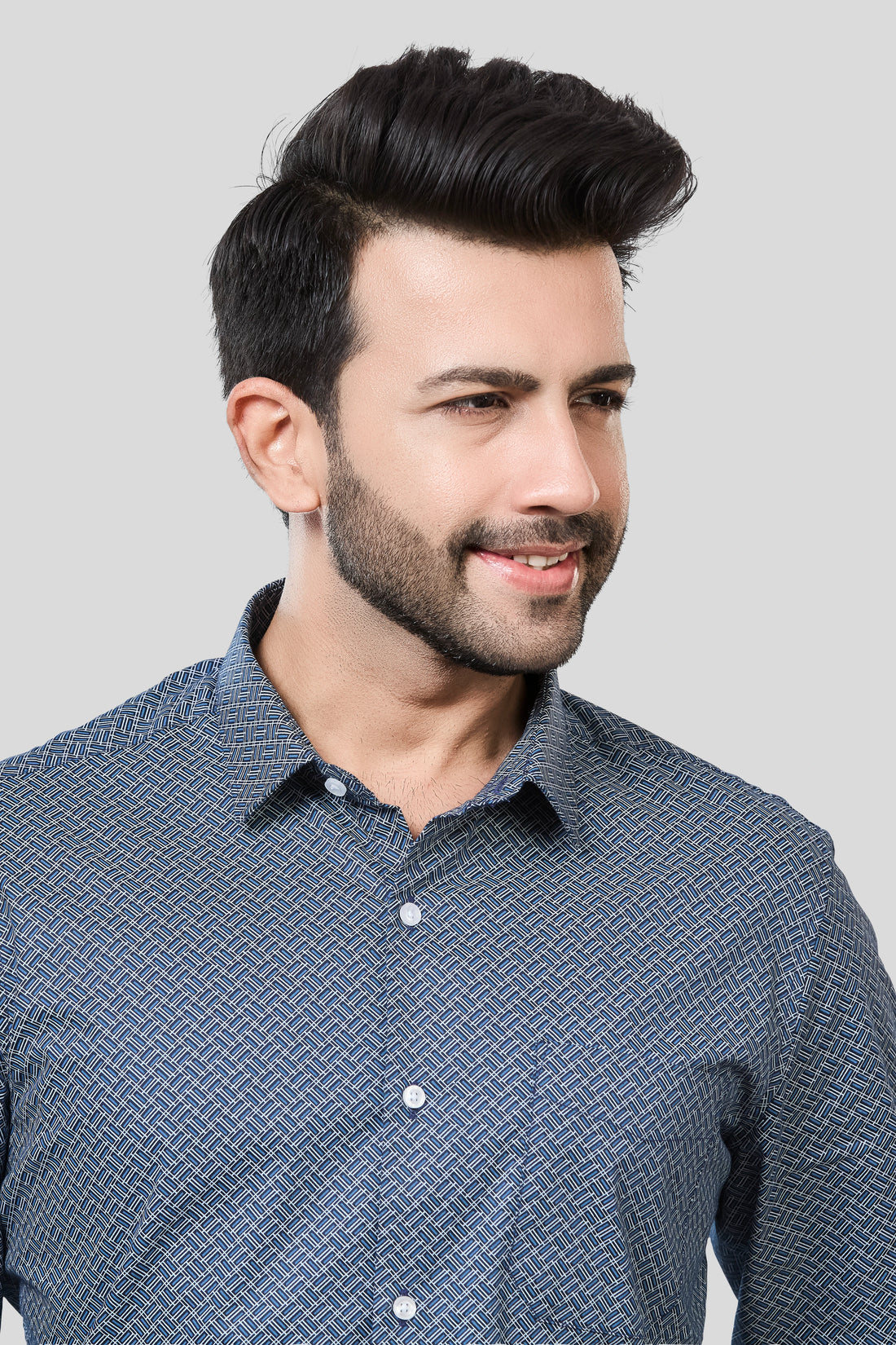 Jonesburg Men's Printed Slim Fit Formal Shirt