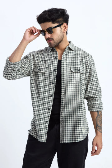 XKIND WHITE STRIPES REGULAR FIT SHIRT