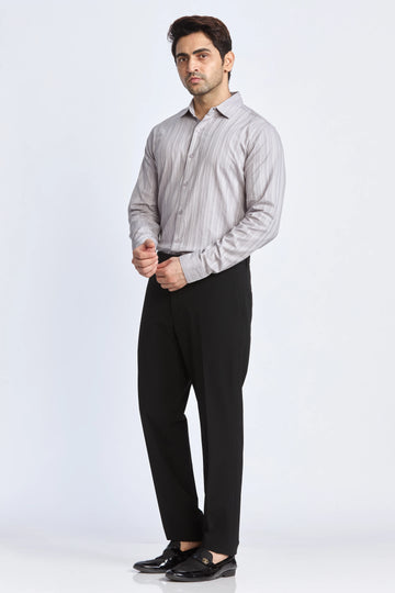 JONESBURG GREY SLIM FIT FORMAL SHIRT