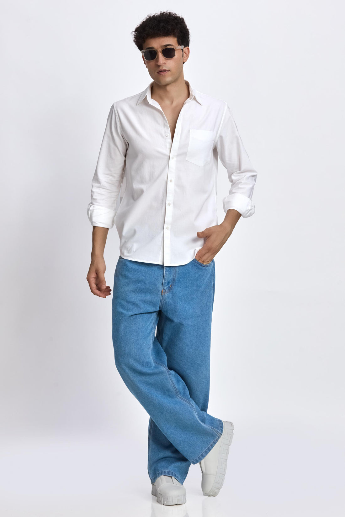 WHITE OXFORD REGULAR FIT SHIRT