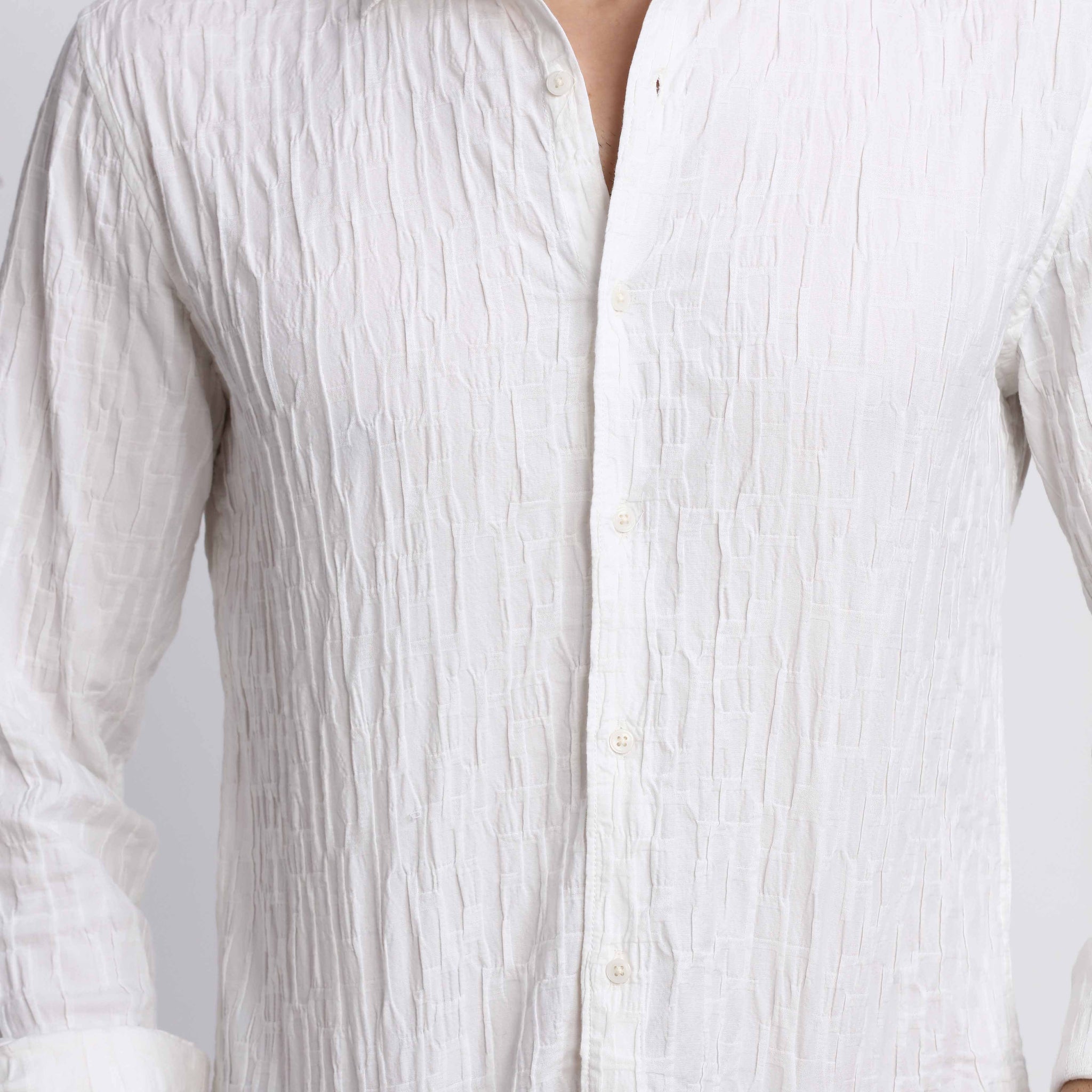 CRINKLE SLIM FIT SHIRT