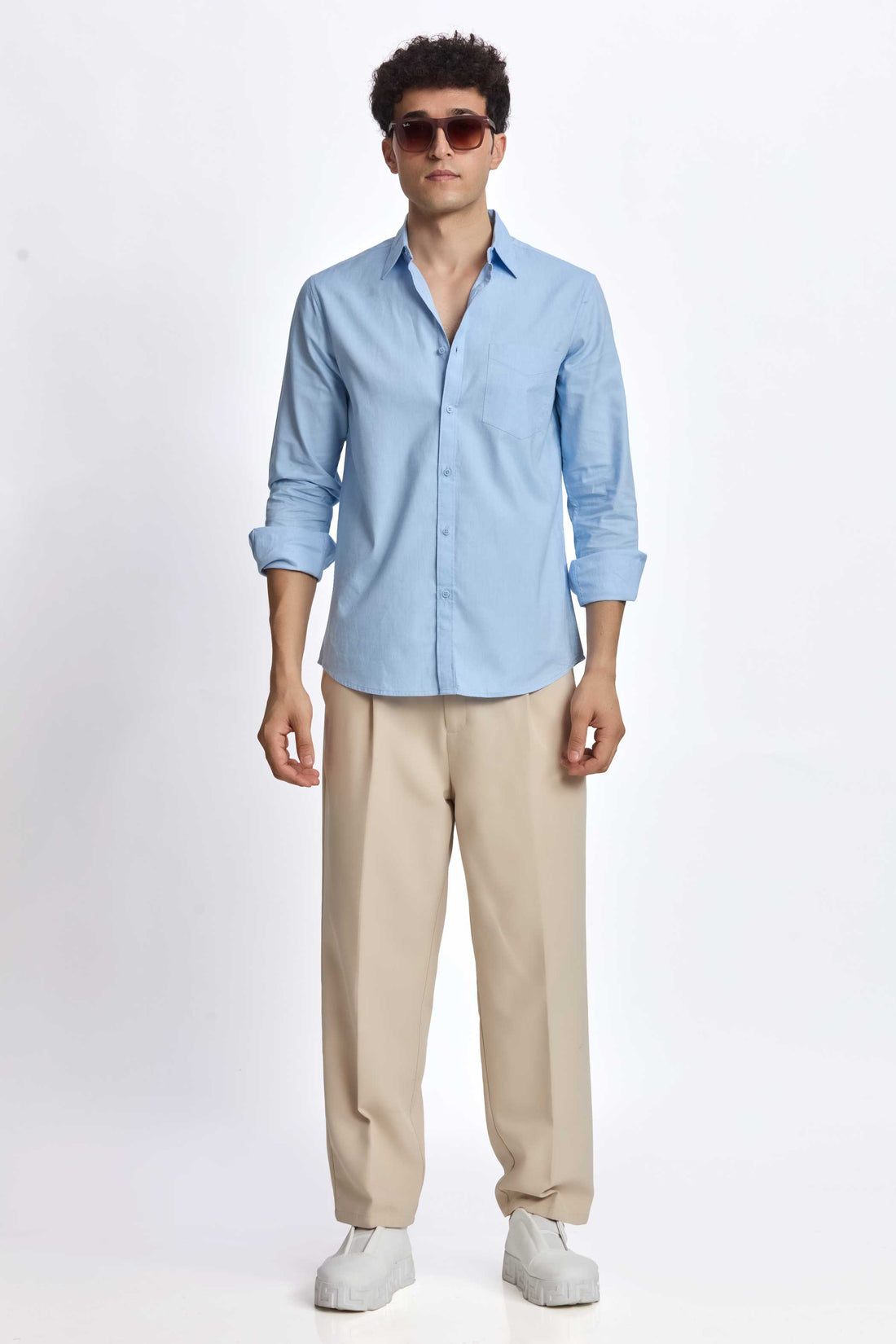 LIGHT BLUE OXFORD REGULAR FIT SHIRT