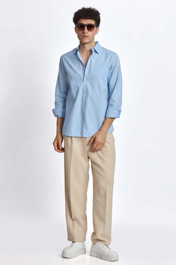 LIGHT BLUE OXFORD REGULAR FIT SHIRT