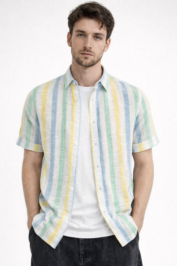 BLUE STRIPE RELAXED FIT CASUAL SHIRT