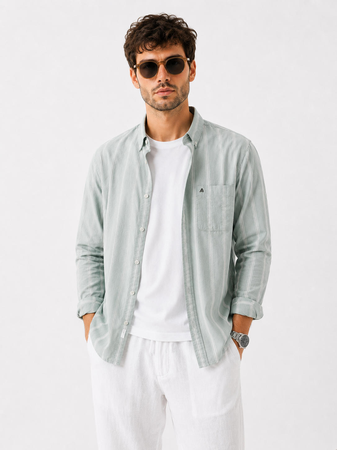 XKIND'S REGULAR FIT PISTA STRIPE SHIRT