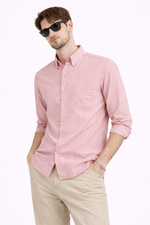 LIGHT ORANGE OXFORD REGULAR FIT CASUAL SHIRT