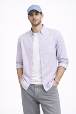 LAVENDER OXFORD REGULAR FIT CASUAL SHIRT