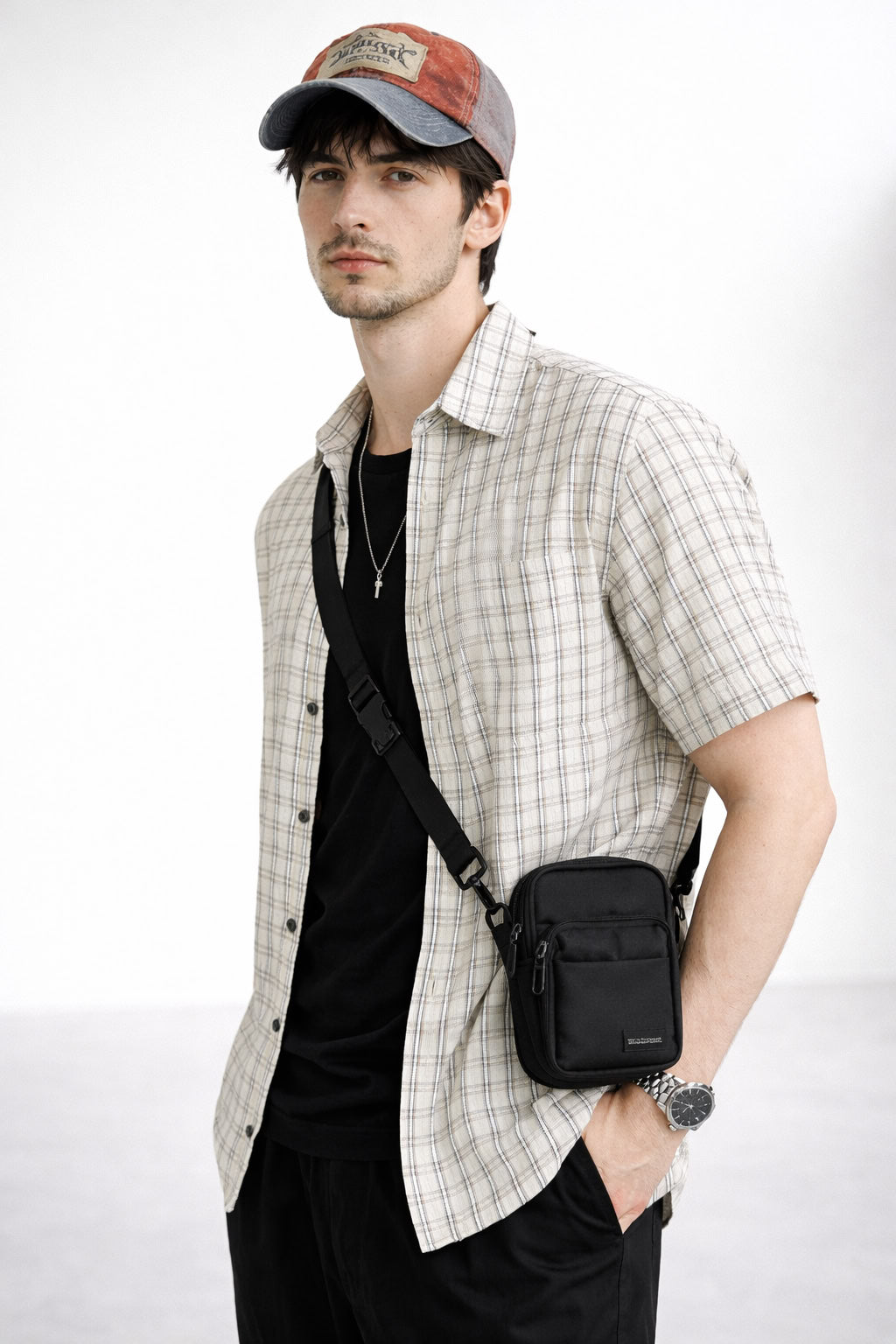 Cotton blend Regular fit short sleeve shirt