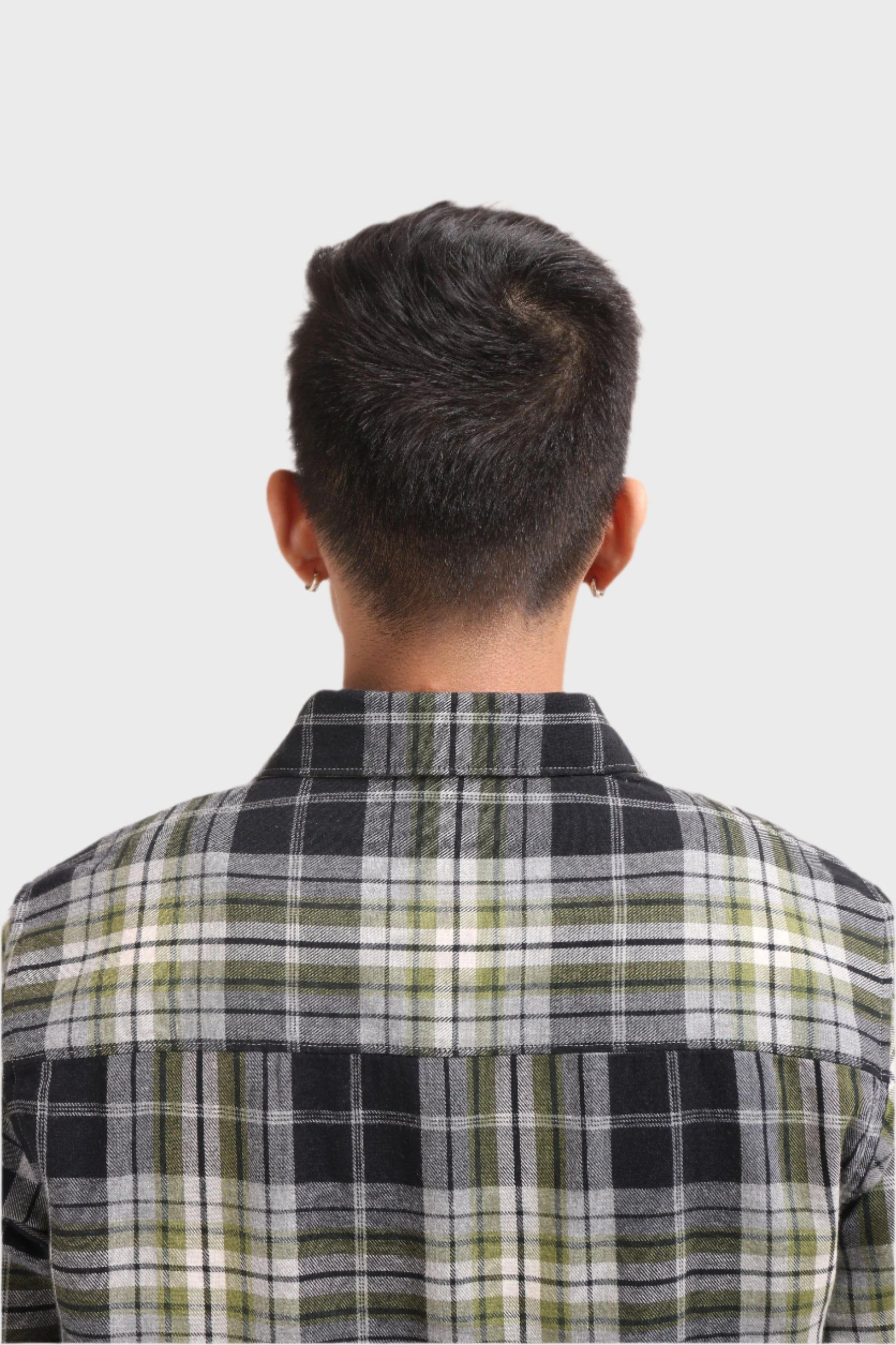 XKIND GREEN CHECKS REGULAR FIT SHIRT - XKIND