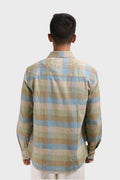 XKIND LIGHT GREEN CHECKS REGULAR FIT SHIRT - XKIND