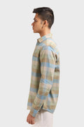 XKIND LIGHT GREEN CHECKS REGULAR FIT SHIRT - XKIND