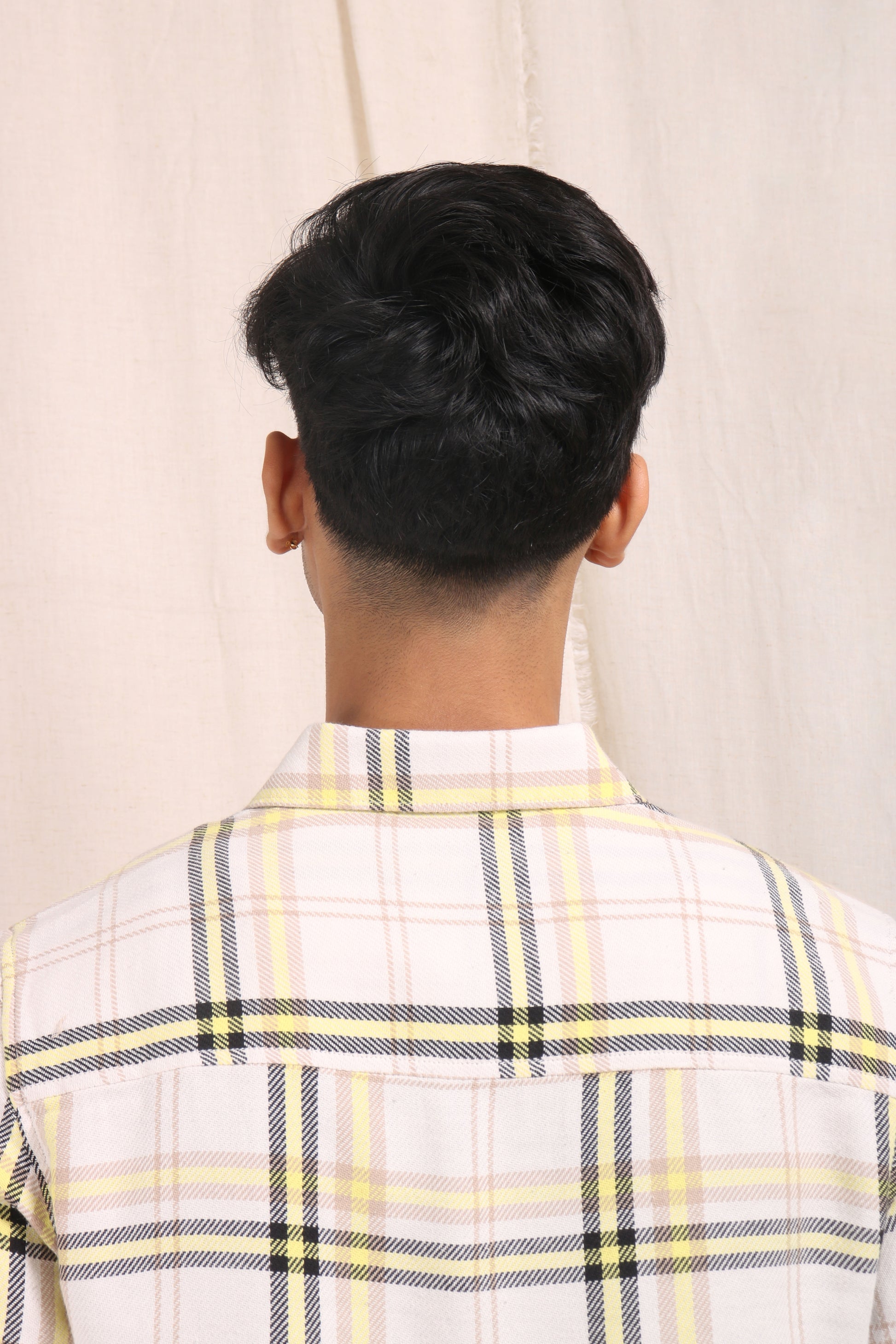 XKIND YELLOW CHECKS REGULAR FIT SHIRT - XKIND