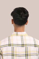 XKIND YELLOW CHECKS REGULAR FIT SHIRT - XKIND