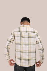 XKIND YELLOW CHECKS REGULAR FIT SHIRT - XKIND