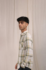 XKIND YELLOW CHECKS REGULAR FIT SHIRT - XKIND