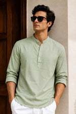 Pista Mandarin Polo Shirt Relaxed Fit - XKIND