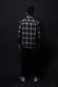 BLACK CHECKS REGULAR FIT SHIRT - XKIND