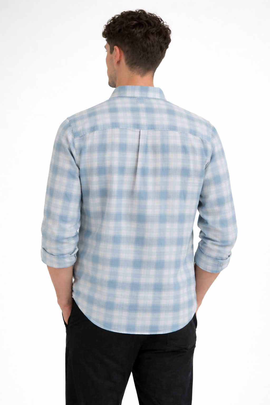 BLUE CHECKS REGULAR FIT CASUAL SHIRT