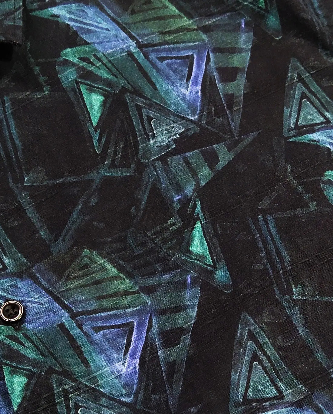 XKIND'S TEAL PRINTED SLIM FIT SHIRT