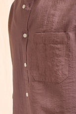 XKIND BROWN CRUSH WRINKLED LOOK REGULAR FIT SHIRT - XKIND