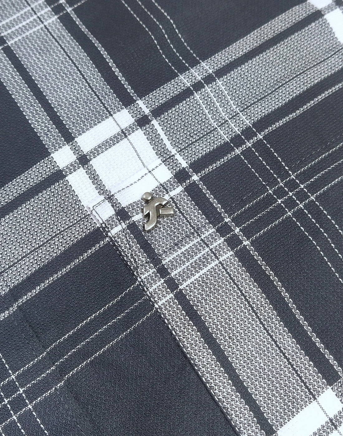 XKIND'S GREY CHECKS REGULAR FIT SHIRT