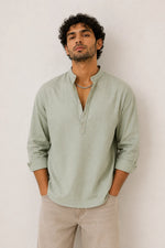 Pista Mandarin Polo Shirt Relaxed Fit - XKIND