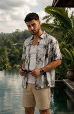 White Printed Shirt for Men Relaxed Fit - Xkind