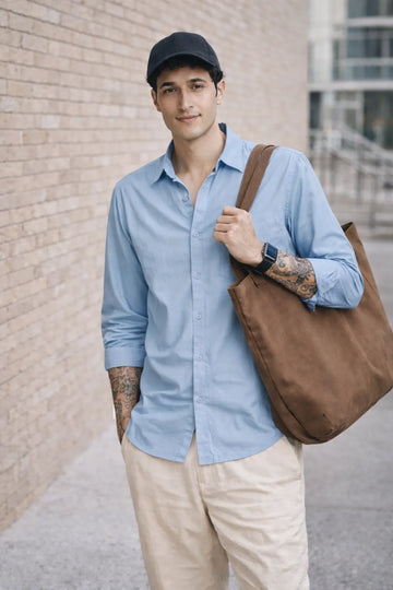 LIGHT BLUE OXFORD REGULAR FIT SHIRT