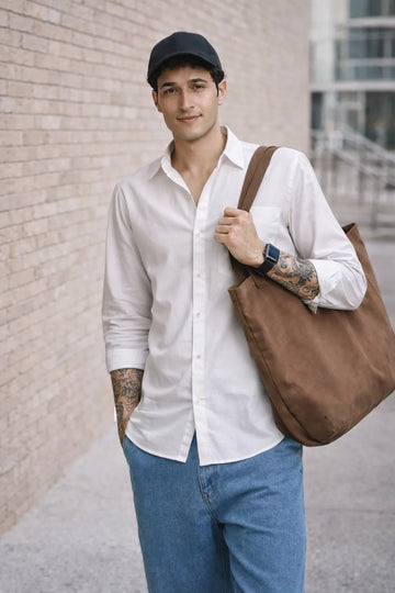 WHITE OXFORD REGULAR FIT SHIRT