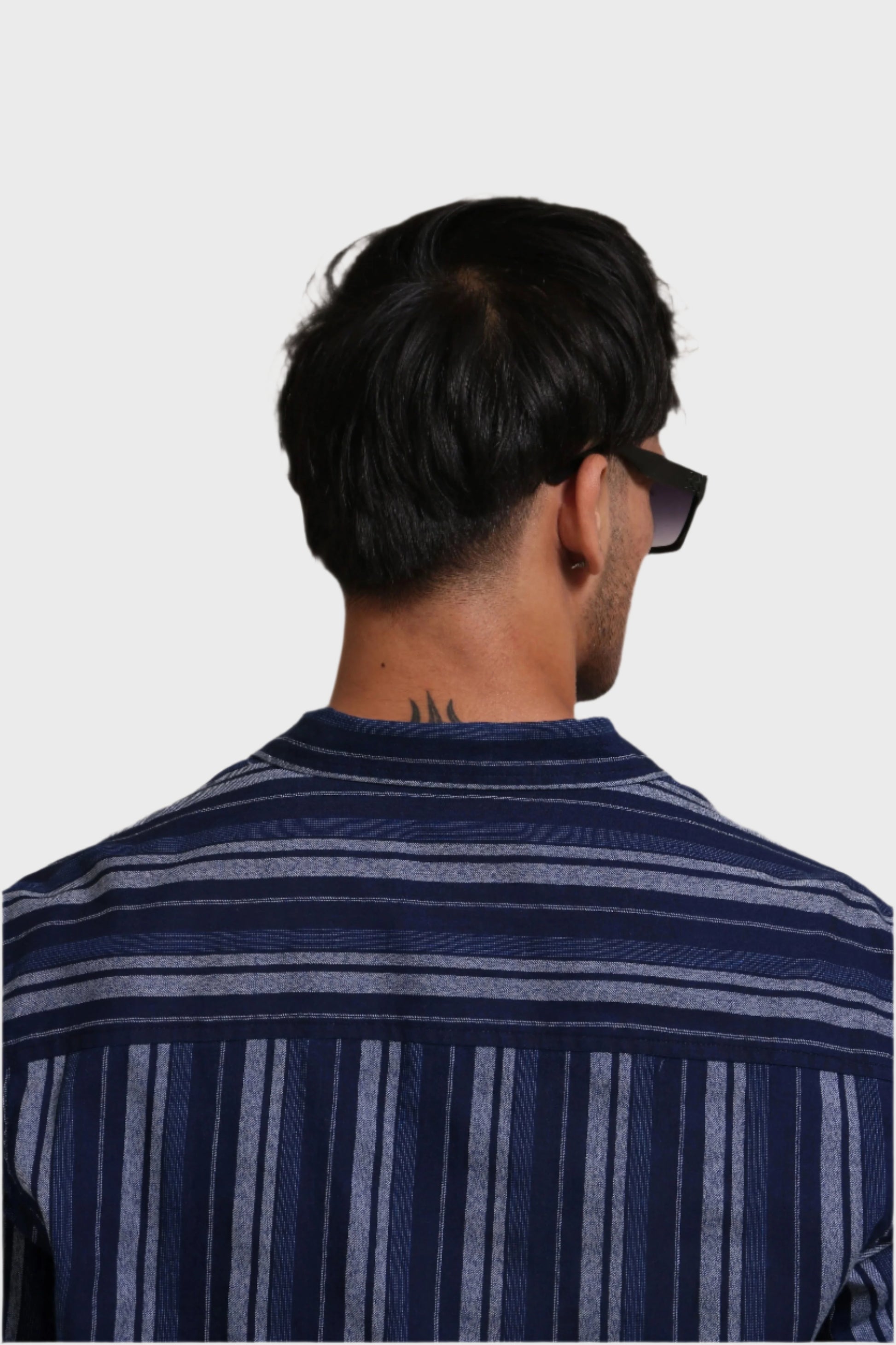 INDIGO STRIPES REGULAR FIT SHIRT - XKIND