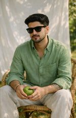 Men’s Mint Green Linen Shirts – XKind 100% Pure Linen Shirts